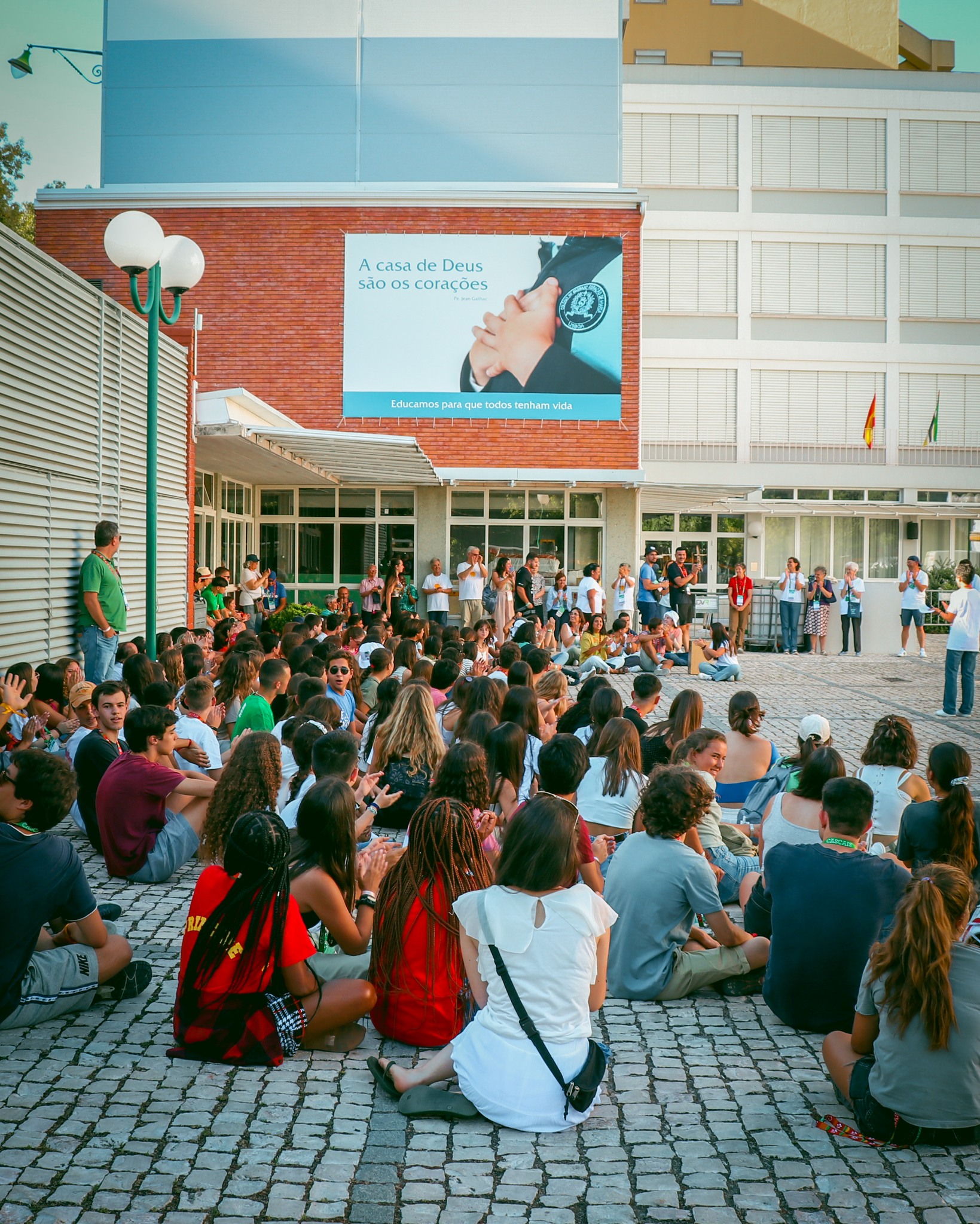 Opening of the Pre-WYD at the Sacred Heart of Mary School in Lisbon. Credits: IRSCM Portugal/ Luís Pedro de Sousa